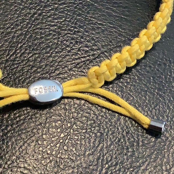 🌹Fossil yellow threaded bracelet - Picture 4 of 7